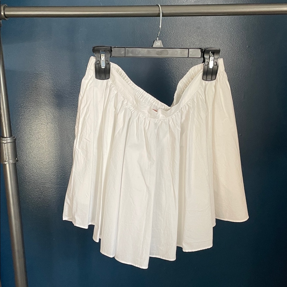 Free People White Mini Skirt